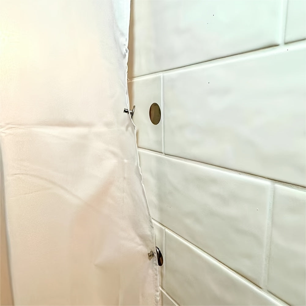 Metal Magnetic Curtain Clips for Shower Curtains and Drapes Strong Adhesive Wall Mounts