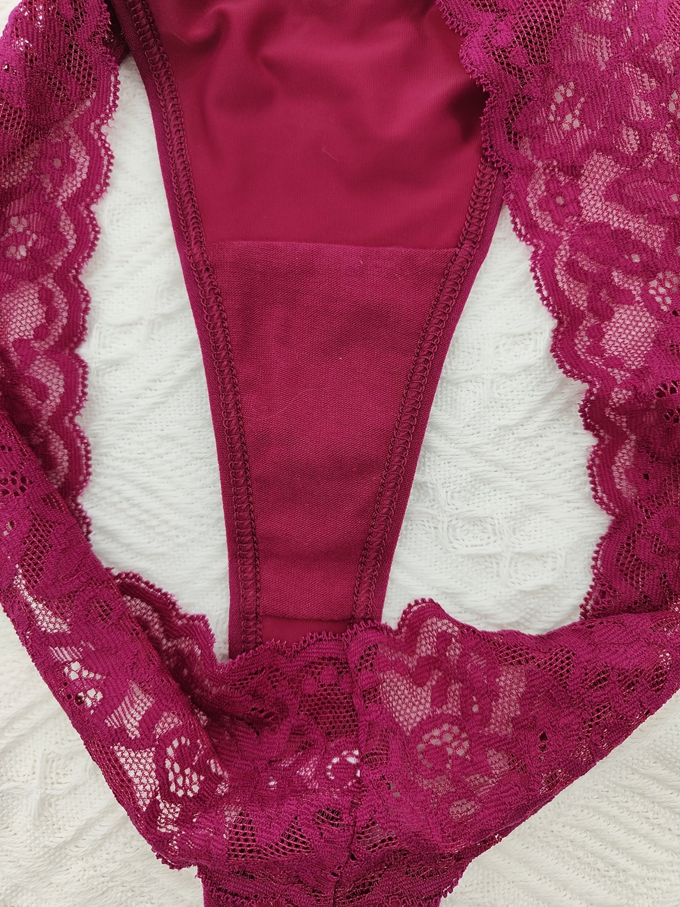 6 ta ayollar uchun dantelli thonglar, yumshoq va qulay, cho'ziluvchan ichki kiyimlar.