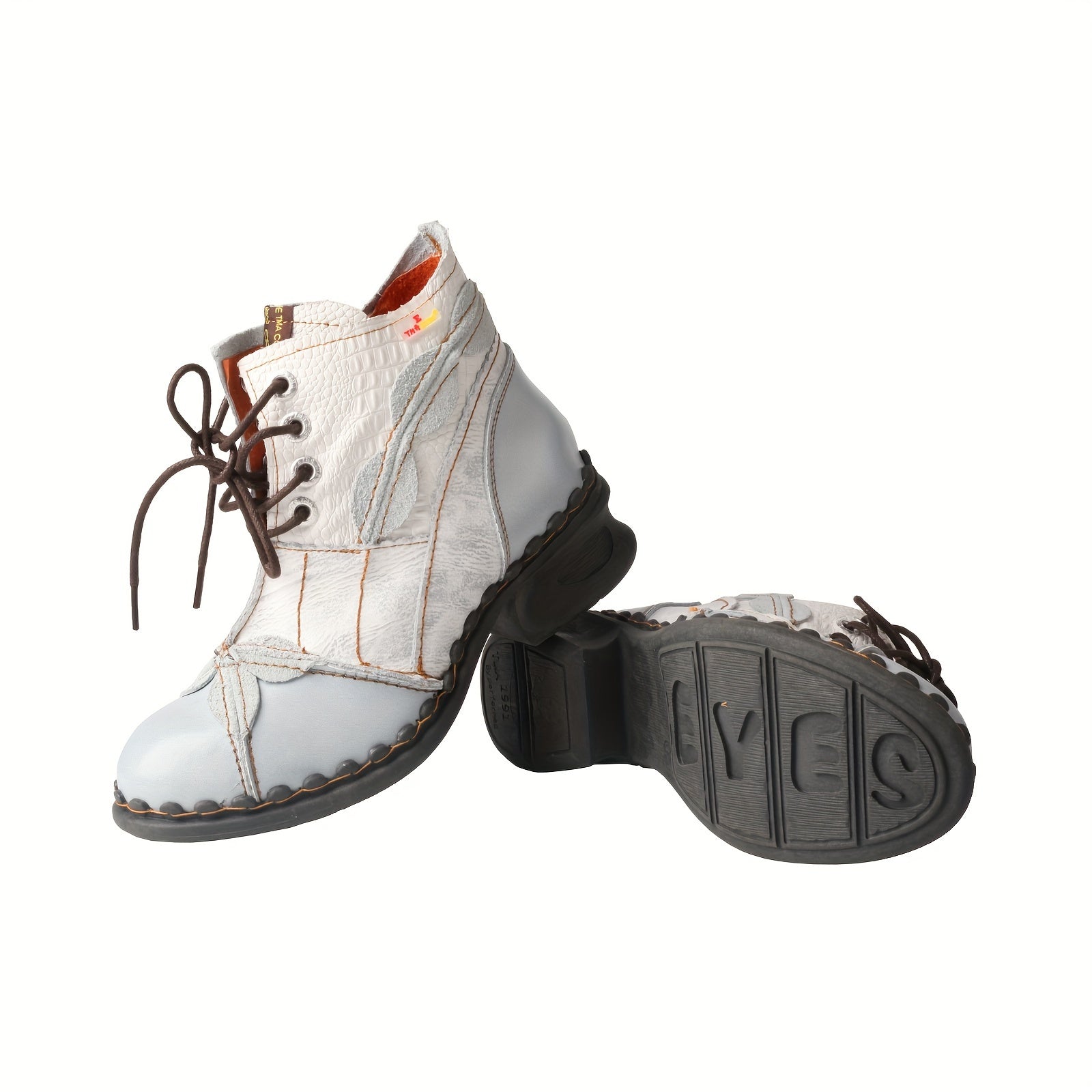 Women's Breathable Oxford Dress Shoes Low Block Heel Lace Up Solid Color