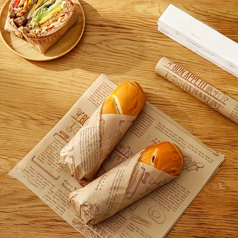 Silicone Oil-Absorbing Baking Paper Non-Stick Heat-Resistant Kitchen Wrap