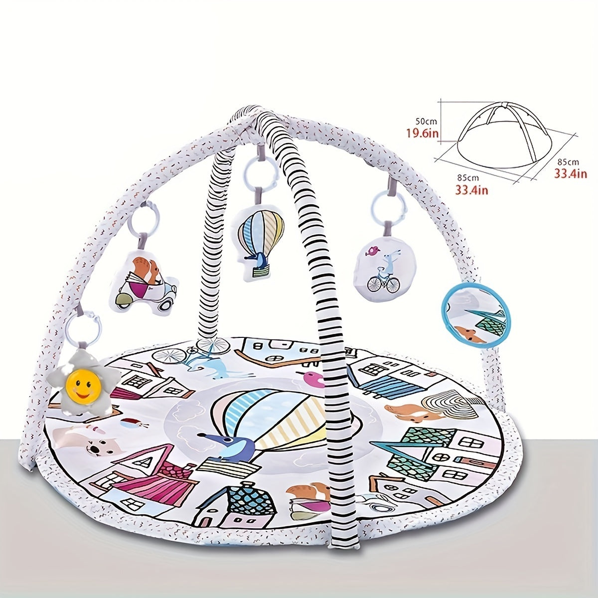 Bolalar uchun Musiqa bilan Kartun mavzusidagi Interaktiv O'yin Katta - Yumshoq Polyesterdan tayyorlangan, Ko'p rangli, Tiz cho'zish va Kognitiv rivojlanish uchun mukammal - Bolalar uchun Ta'limiy Mashq O'yinchoq.