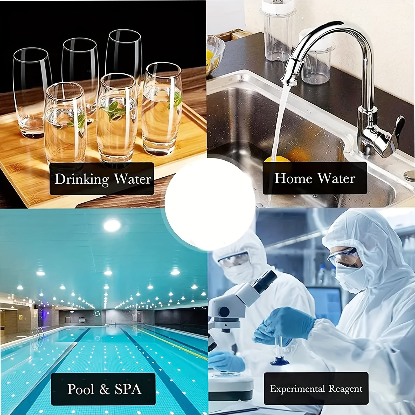 Профессиональный набор для тестирования питьевой воды с 100 полосками 16 в 1, точными и простыми в использовании, для различных загрязняющих веществ, таких как ртуть, свинец, железо, медь, хлор, хром и циануровая кислота.