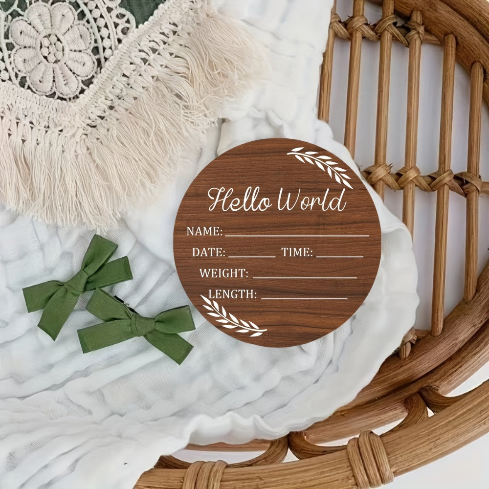 Baby Nursery Decor Custom Birth Announcement Plaque Welcome Sign for Newborns