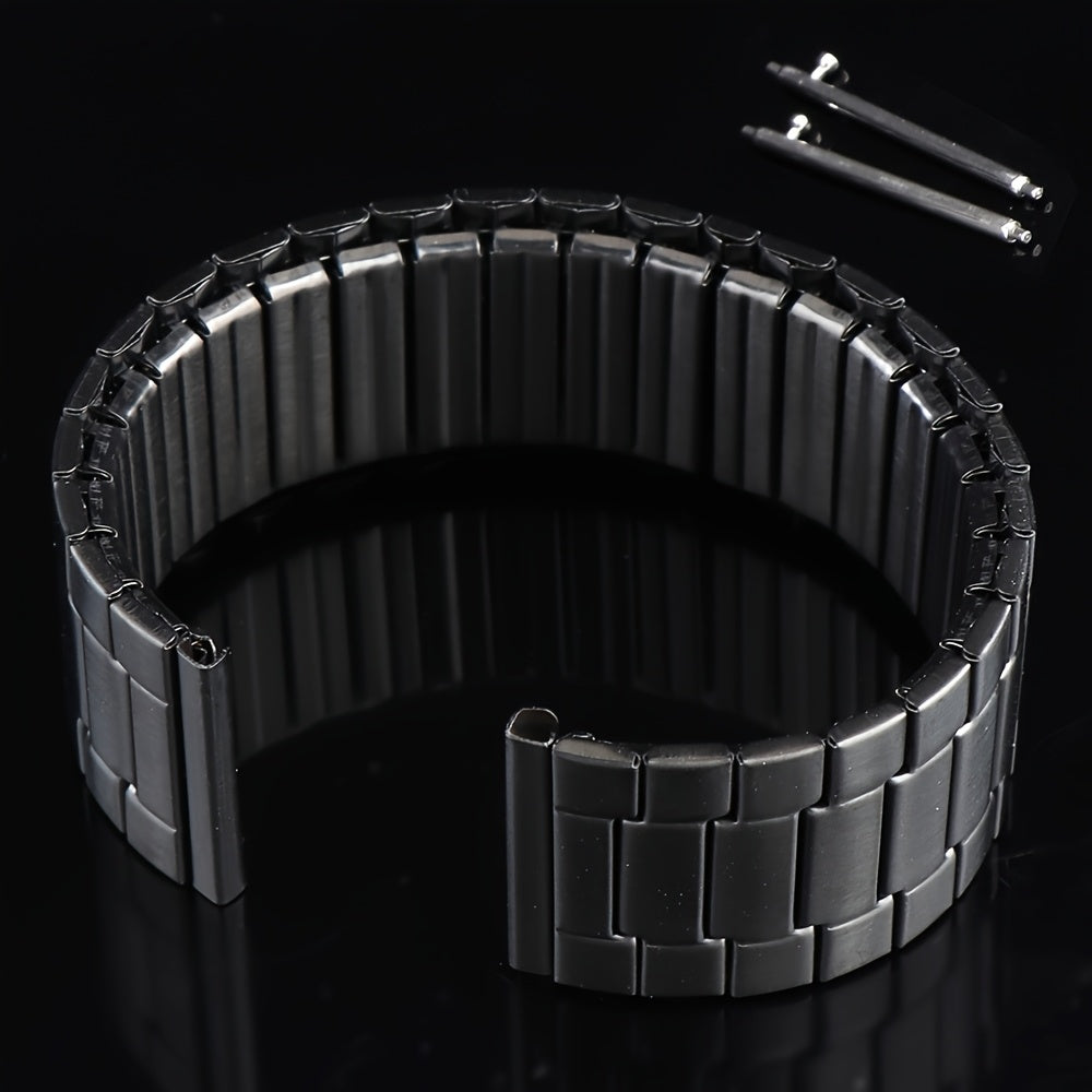22mm Stainless Steel Elastic Watch Strap for Smartwatches Compatible with Huawei, Xiaomi, Huami