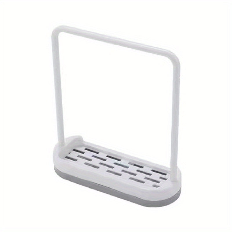 Kitchen Sink Organizer with Dishcloth Hanger and Tray Stand for Sponge Brush and Rag