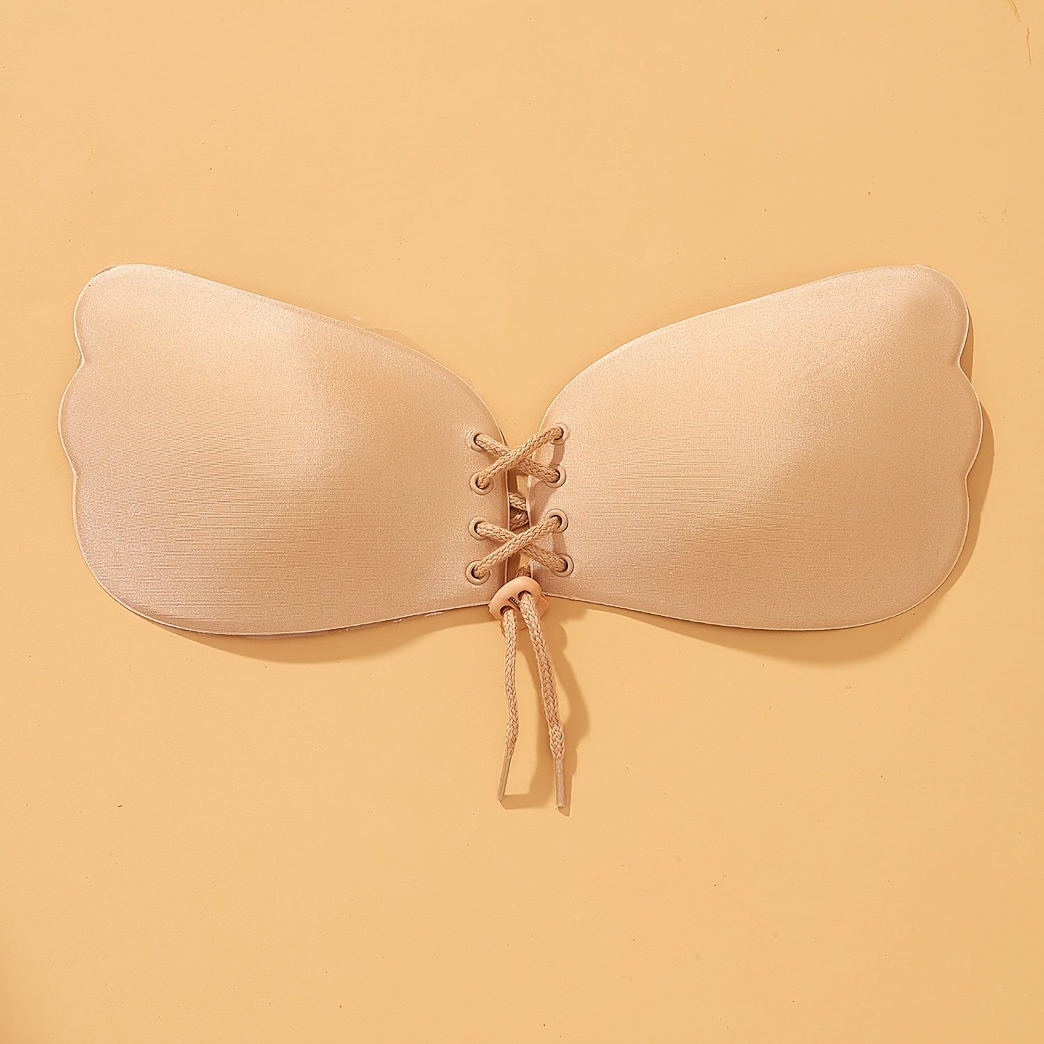 Set of 3 Breathable Reusable Strapless Lace-Up Stick-On Bras for Women