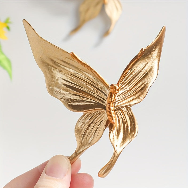 Decoración de pared con mariposa de resina para salas de estar y dormitorios