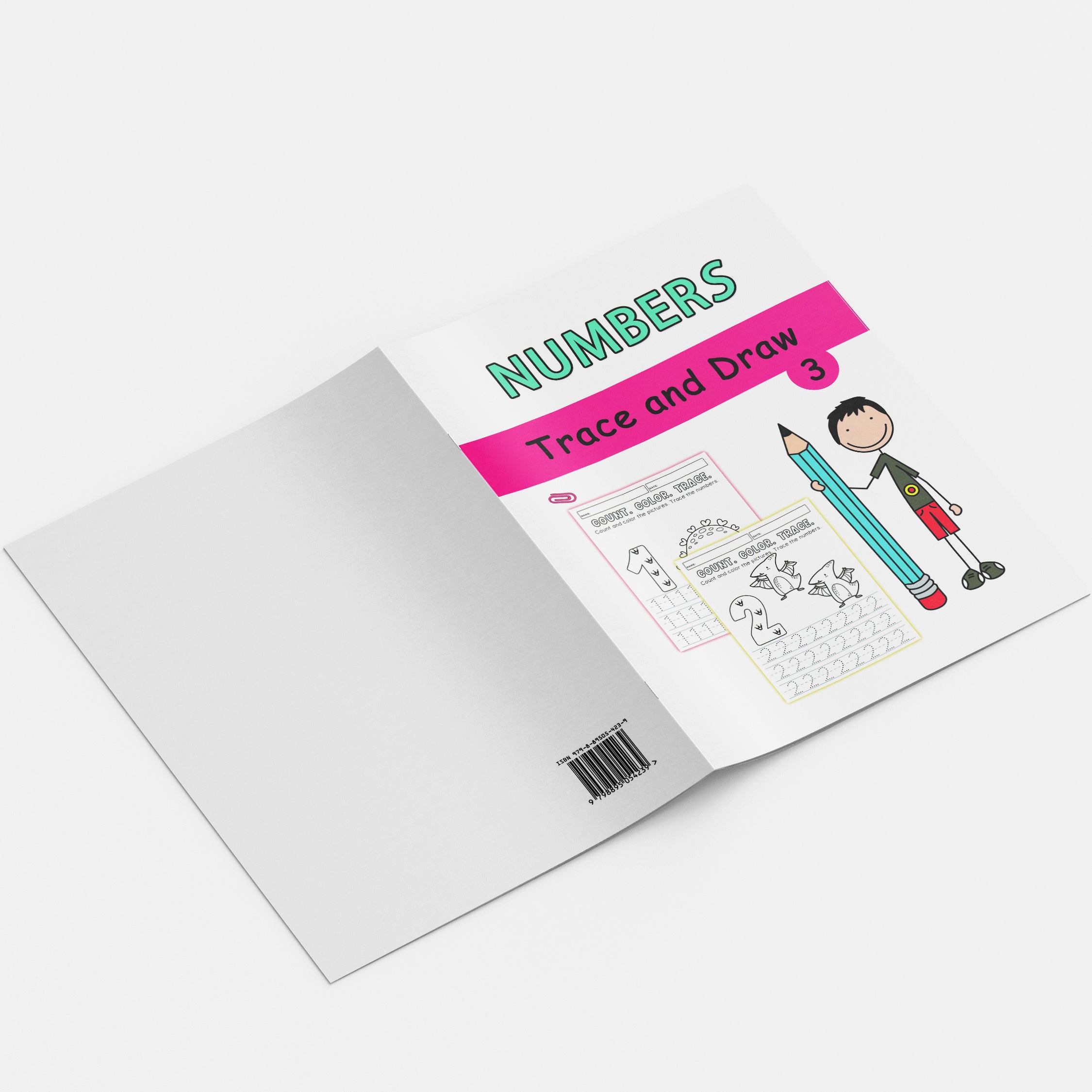 Children's Coloring Book for Kids Ages 4-8 Number Learning Educational Activity Paperback