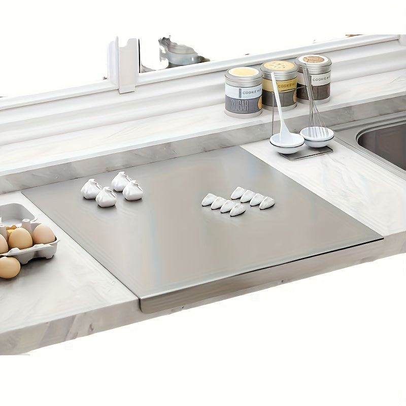 Stainless Steel Cutting Board Heavy Duty Non-Slip for Meat Fruits Vegetables 39.98cm x 49.99cm