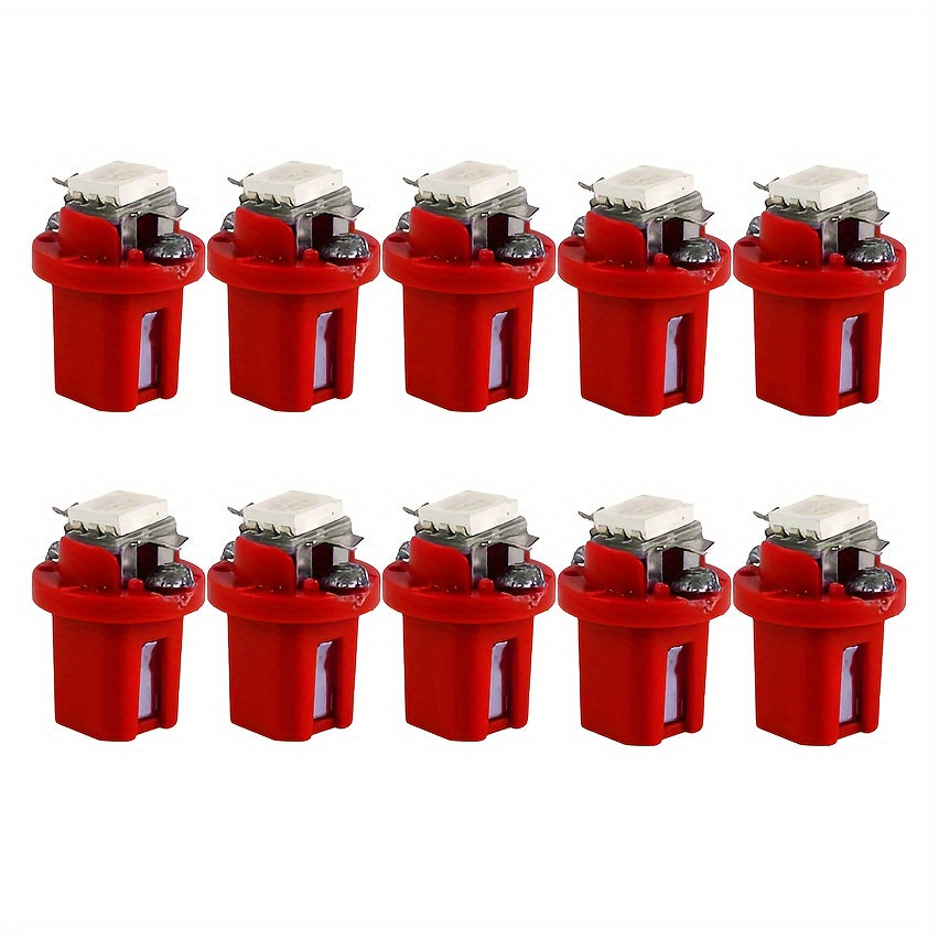 10 dona Avtomobil paneli LED chiroqlari 12V Ko'p rangli ichki indikator