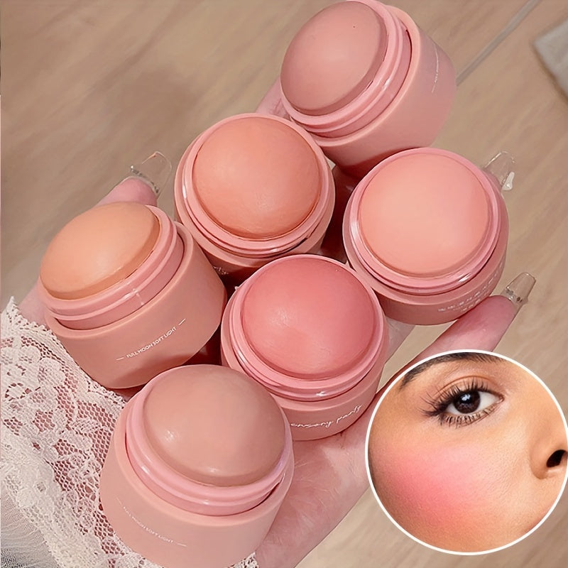Women's Peach Pink Blush Light Mute Face Makeup, Flawless Skin Enhancer