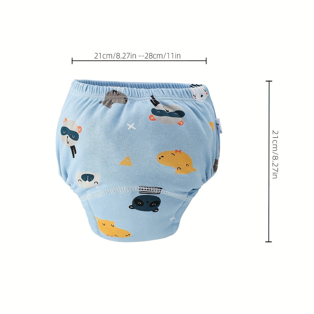 Leak-Proof Washable Training Pants for Boys and Girls Gray Blue Yellow