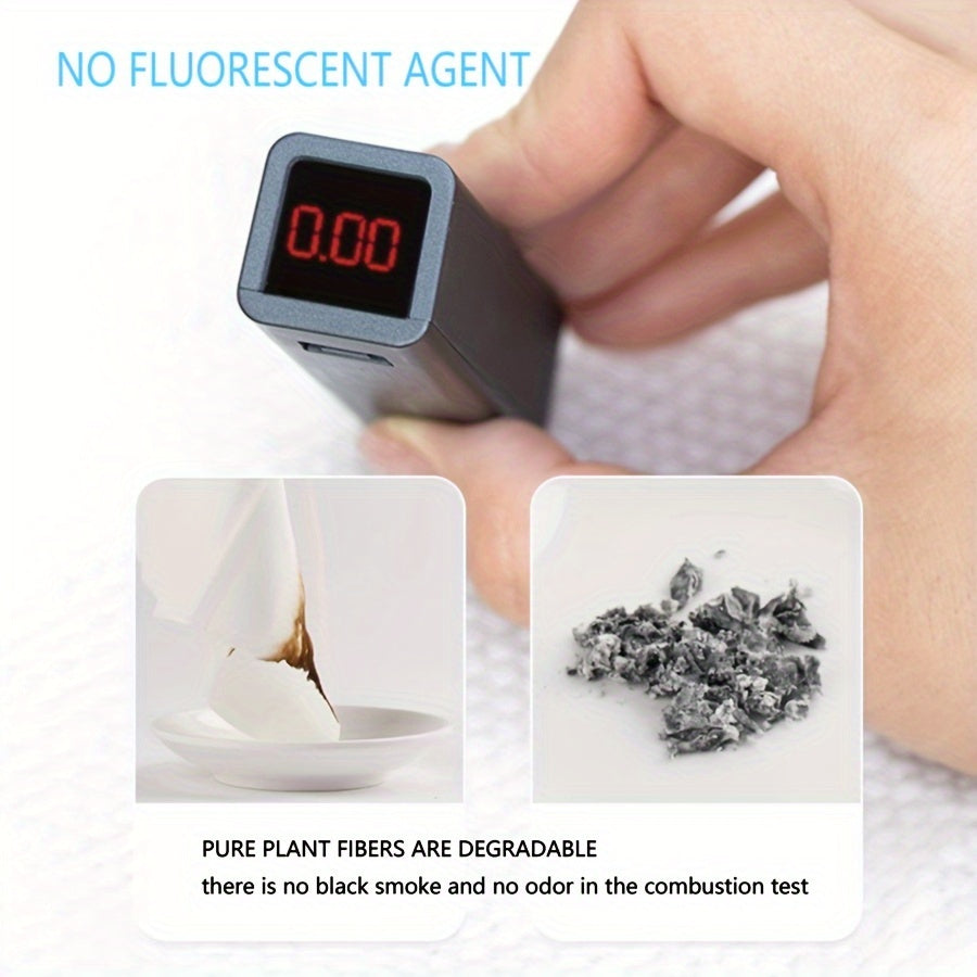 100% paxta, uyda, salonlarda va sayohat uchun mo'ljallangan bir martalik yuz sochiqlar. Hidi yo'q, yumshoq va teriga do'st. Kimyoviy moddalar mavjud emas va barcha teri turlari uchun mos. Uniseks kattalar uchun yuzni tozalash sochiq rolik.