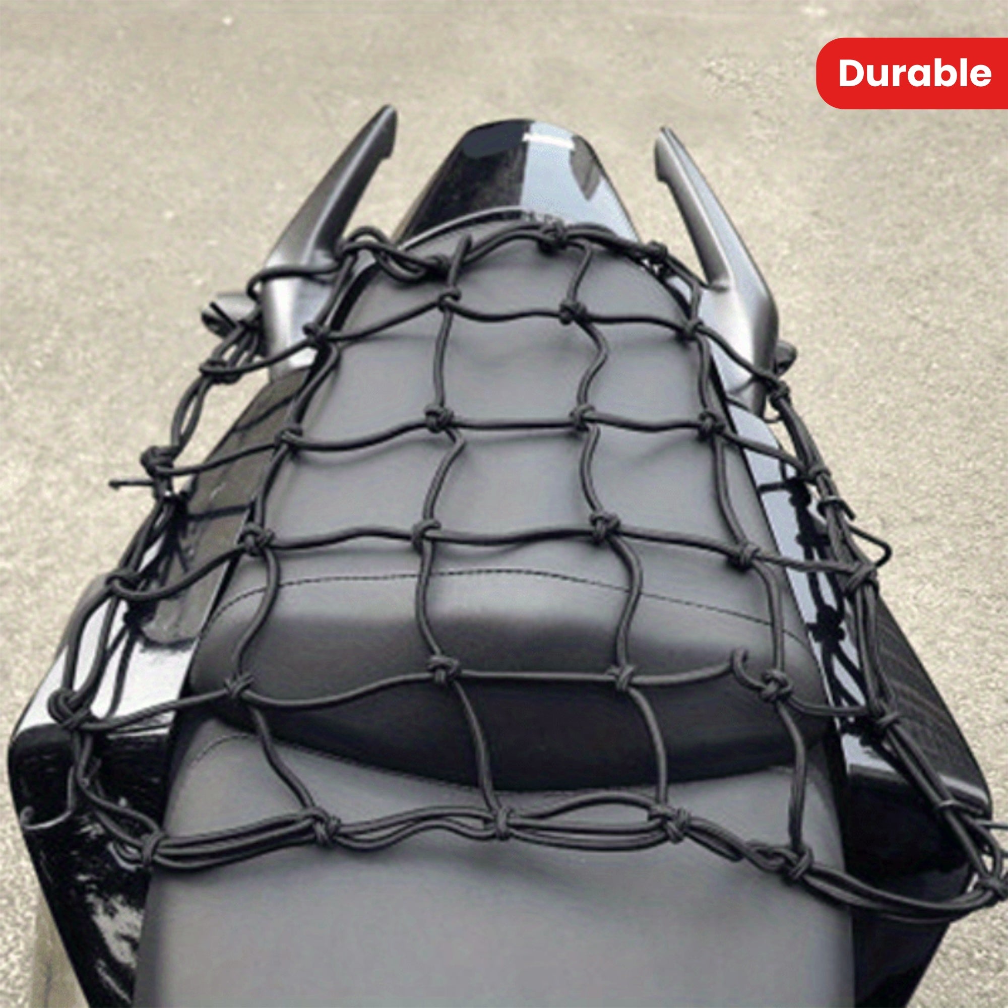 Universal Acrylic Elastic Cargo Net for Luggage, Hooks, Durable Stretch Mesh