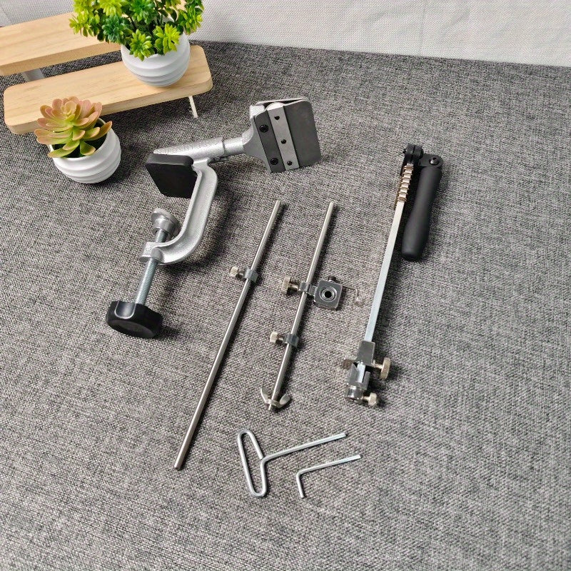 Система точилки для ножей 4-го поколения с фиксированным углом и алмазными камнями, черная