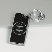 Elegant Black Rhinestone Key Fob Cover for Car Keys with Durable TPU