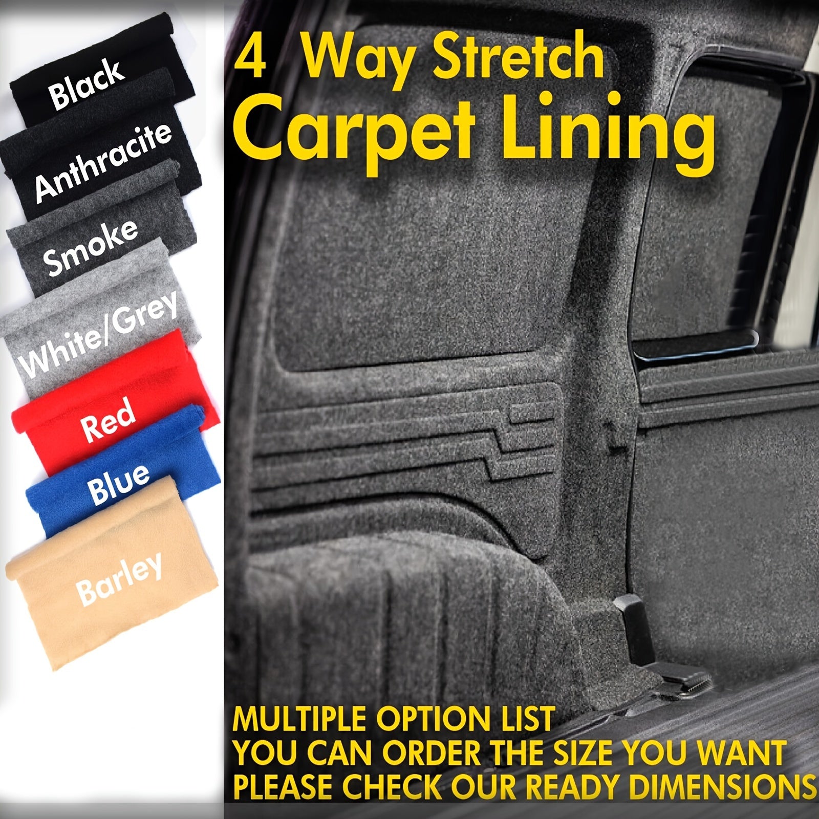 High-Density Flame Retardant Felt Carpet Liner for Cars and RVs 1x2m
