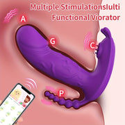 Ayollar uchun kiyiladigan vibratsiya qurilmasi, G-spot stimulyatori va ilova boshqaruvi bilan