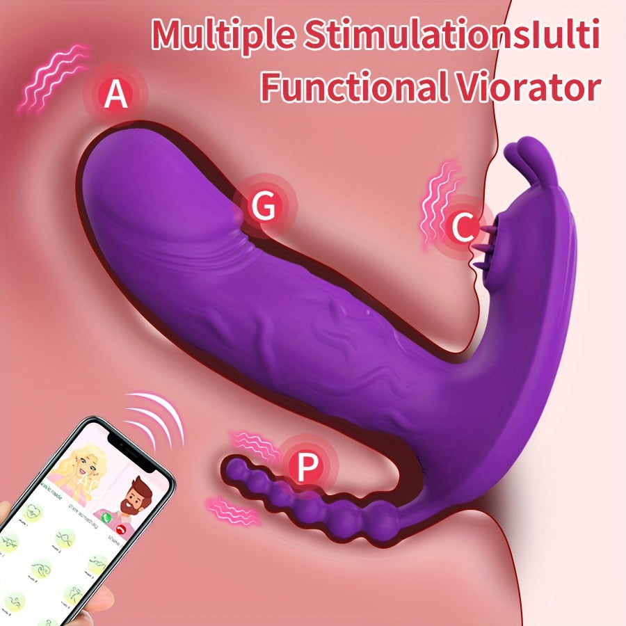 Female Wearable Vibrator With G-Spot Stimulator And App Control