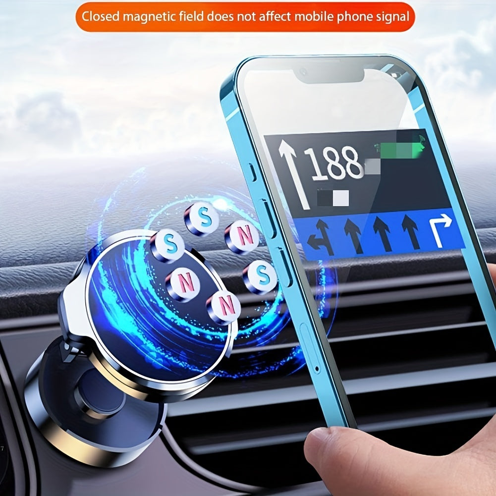 Universal Magnetic Car Phone Holder 720° Rotating Folding Air Vent GPS Support