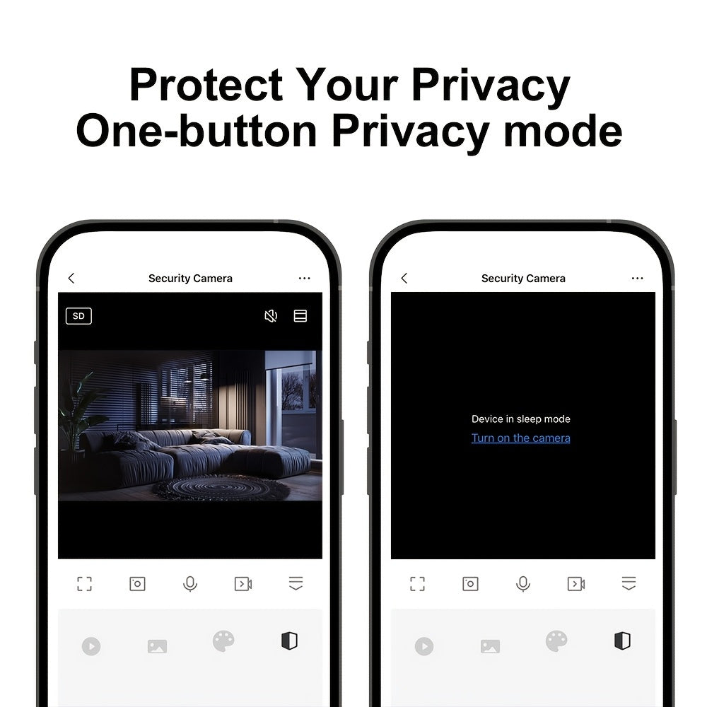 Pack de 2 cámaras de seguridad inalámbricas 1080P HD visión nocturna audio bidireccional interior y exterior