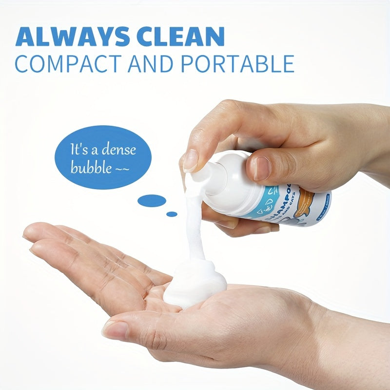 2oz Pet Dry Shampoo Waterless Cat Dog No Rinse Easy Cleaning