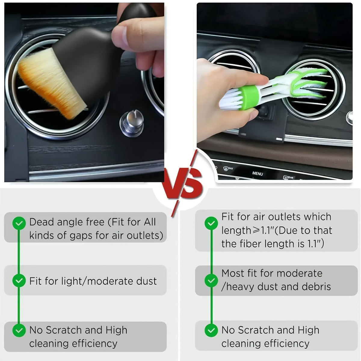 Набор щеток для детализации автомобиля, мягкая щетина, чистящие щетки для интерьера и экстерьера автомобиля