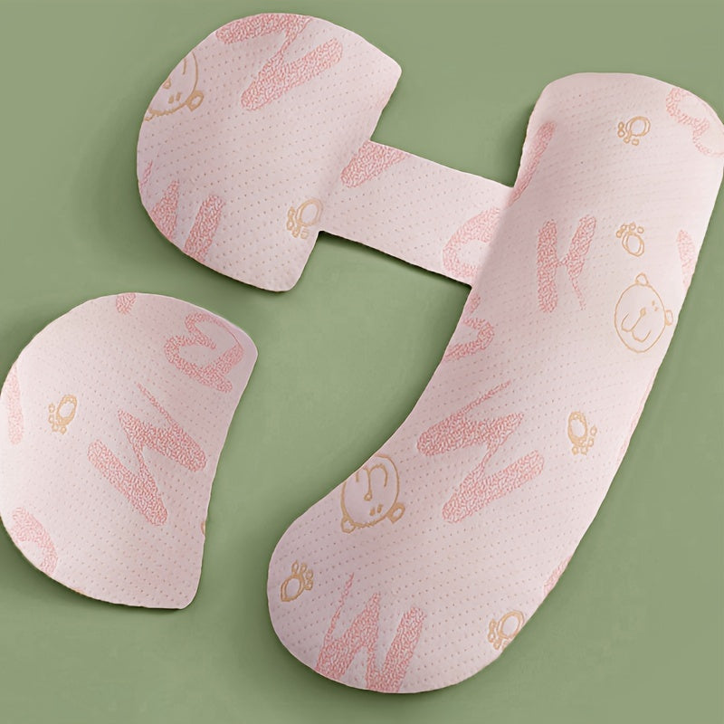 Pregnancy Pillow U-Shaped Waist Support for Side Sleeping Abdominal Comfort