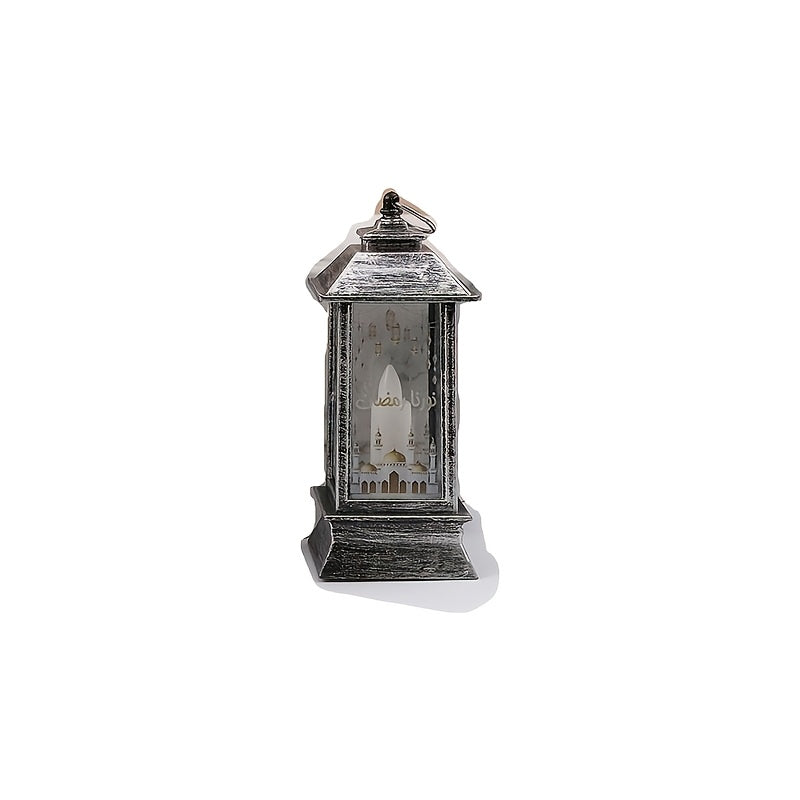 Rustic LED Lantern for Home Decor and Festive Celebrations Battery Operated Plastic Traditional Style