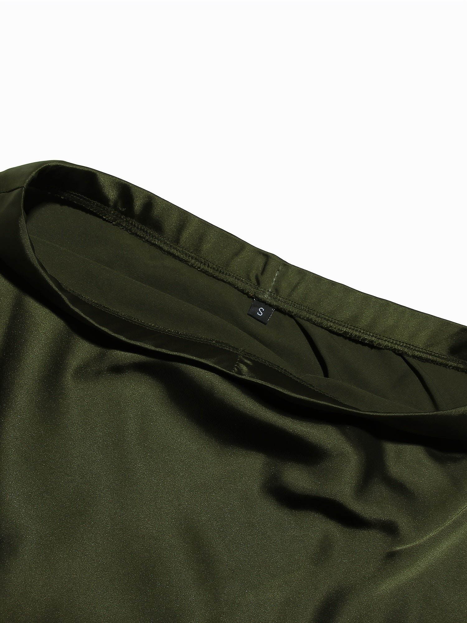 Women's Black Satin High-Waisted Maxi Skirt A-Line Elegant Long Dressy Casual