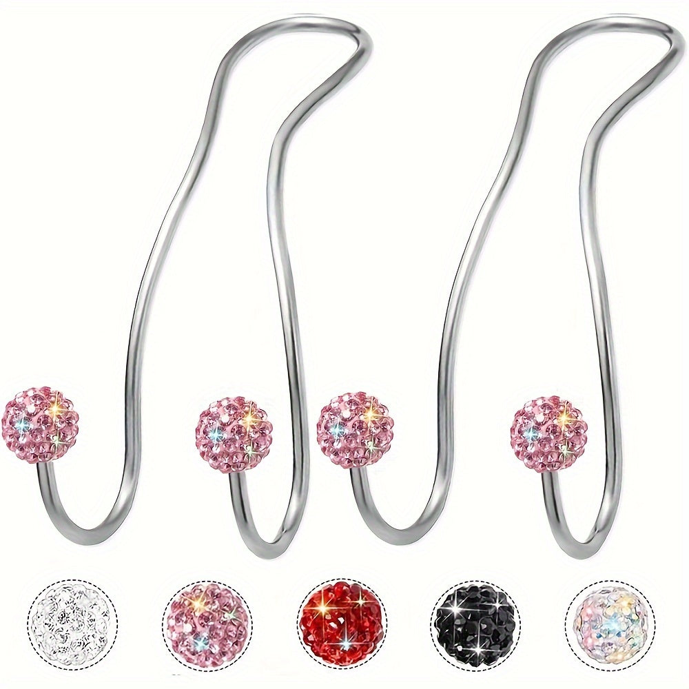 2 ta paketdan zanglamaydigan po'latdan yasalgan avtomobil o'rindig'i boshqashlari uchun ko'p rangli toshlar bilan tashkil etuvchi