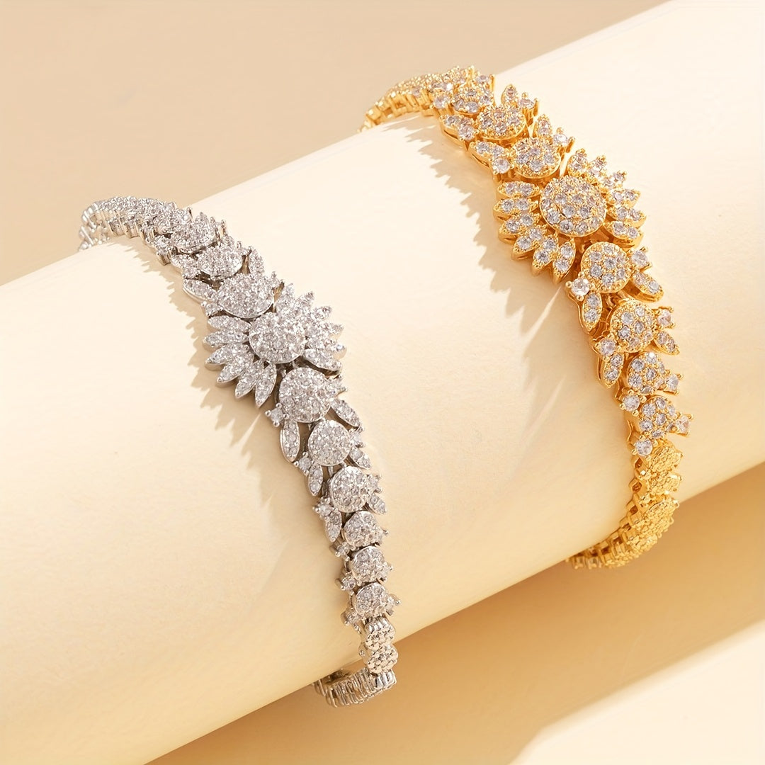 Indian-Inspired Gold or Silver Crab-Shaped High-End Bracelet for Evening and Wedding Wear