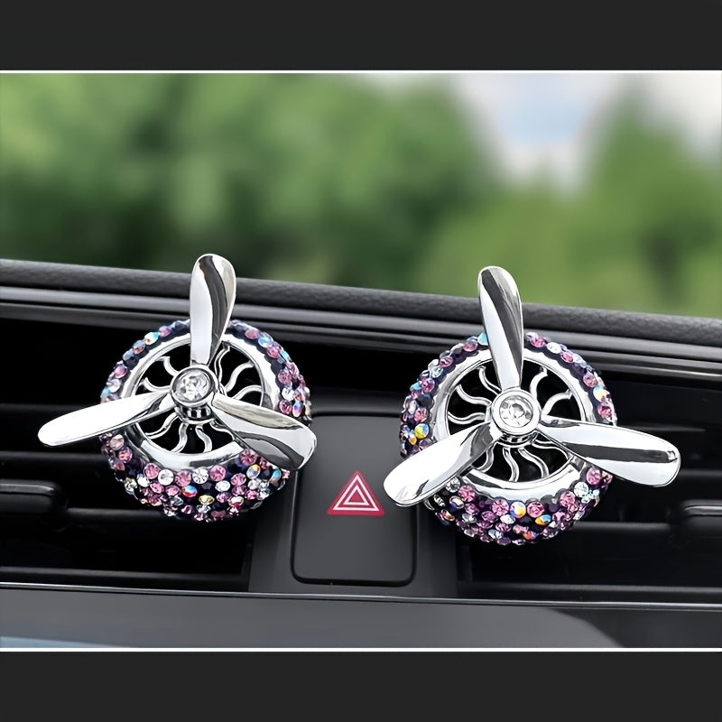 Ayollar uchun toʻliq avtomobil ventilyatsiya ventilyator uchun havo tozalash tabletkalari, aylanadigan fan, dekor