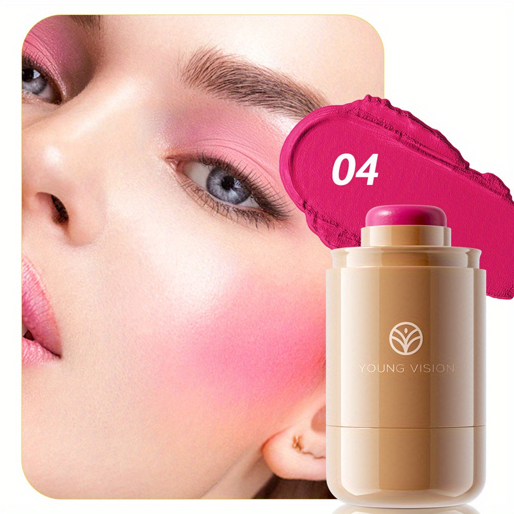 Women Cream Blush Stick Multi-Functional Natural Long-Lasting 6 Colors
