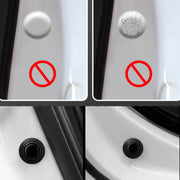 12 Pieces Silicone Car Door Shock Absorbers Anti-Collision Padding for Doors and Tailgate