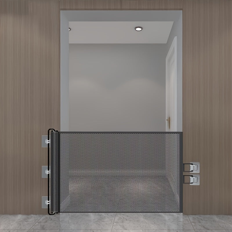 Adjustable Portable Pet Barrier for Indoor Outdoor Stairs Safety Mesh Fence