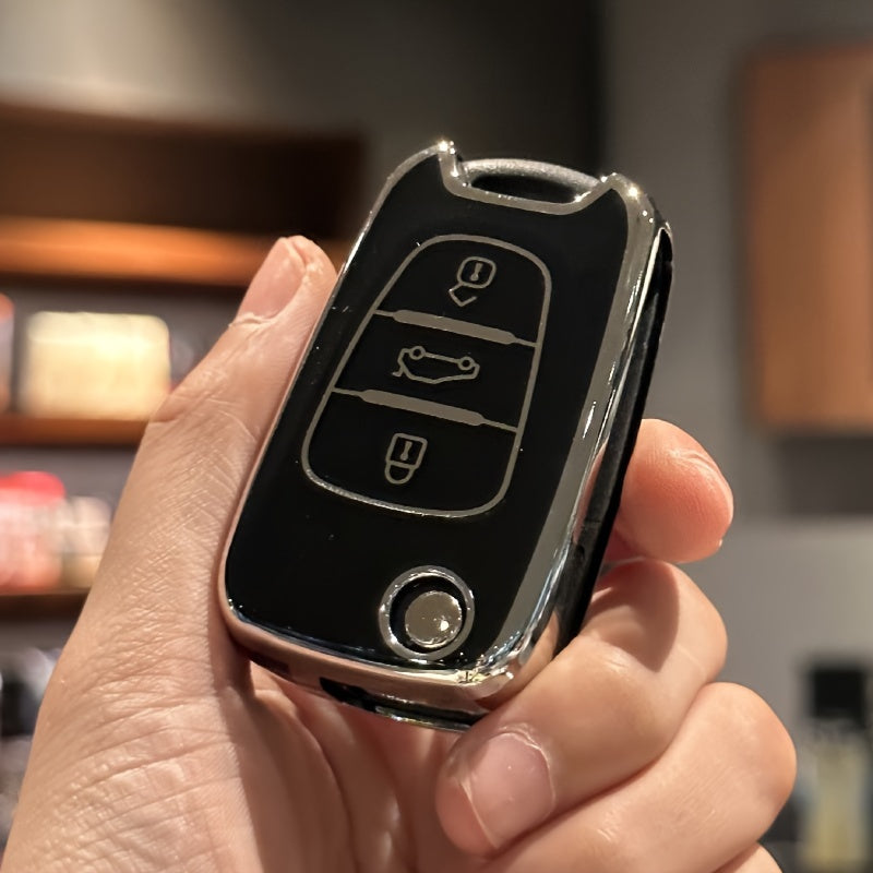 Car Key Cover Remote Case for Hyundai Kia Smart Key Protect Silicone Black
