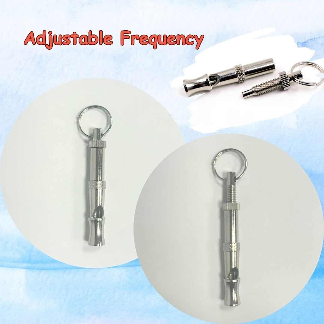 Adjustable Metal Ultrasonic Dog and Bird Training Whistle