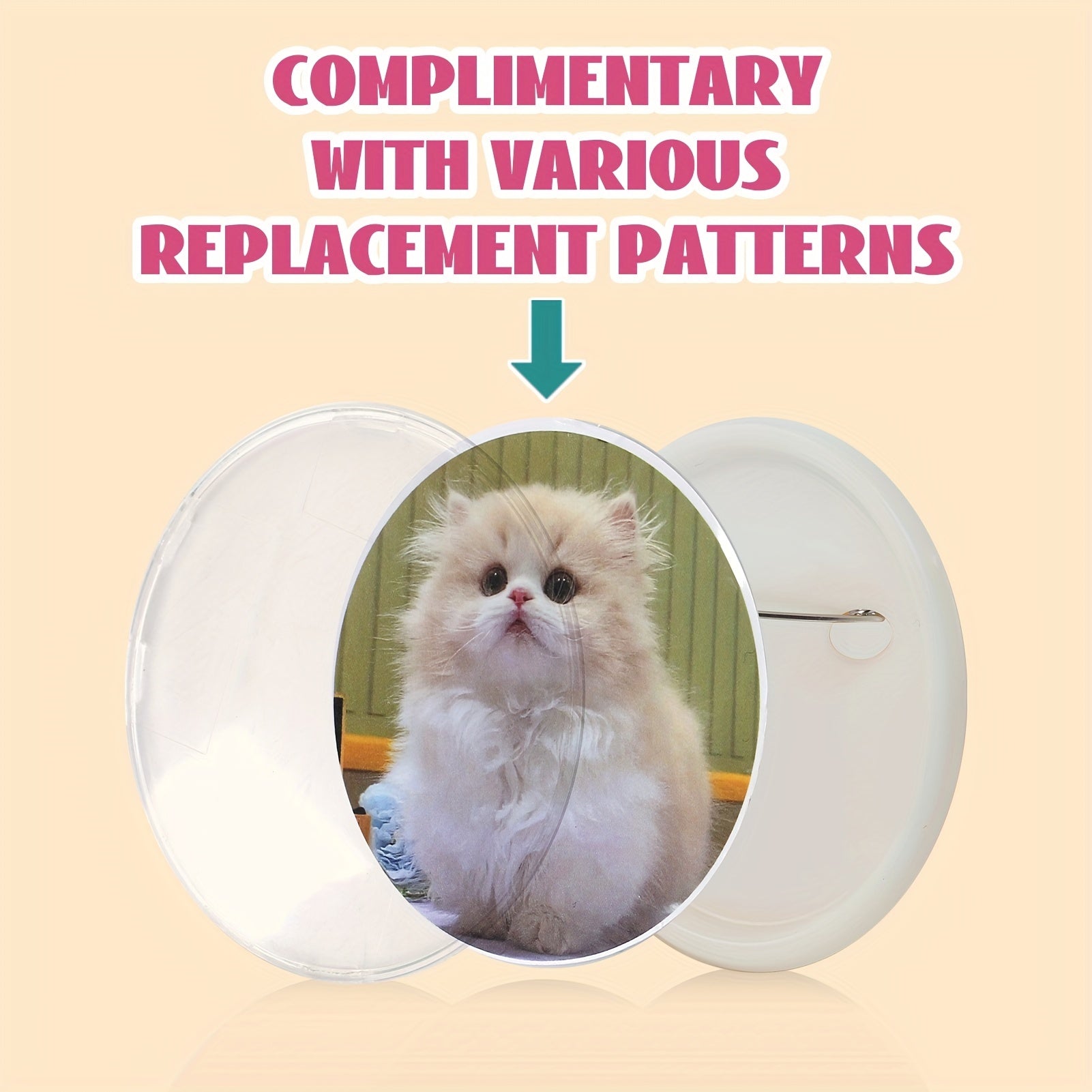 Набор для самостоятельного изготовления значков с 48 деталями и круговым резаком для детей от 6 лет