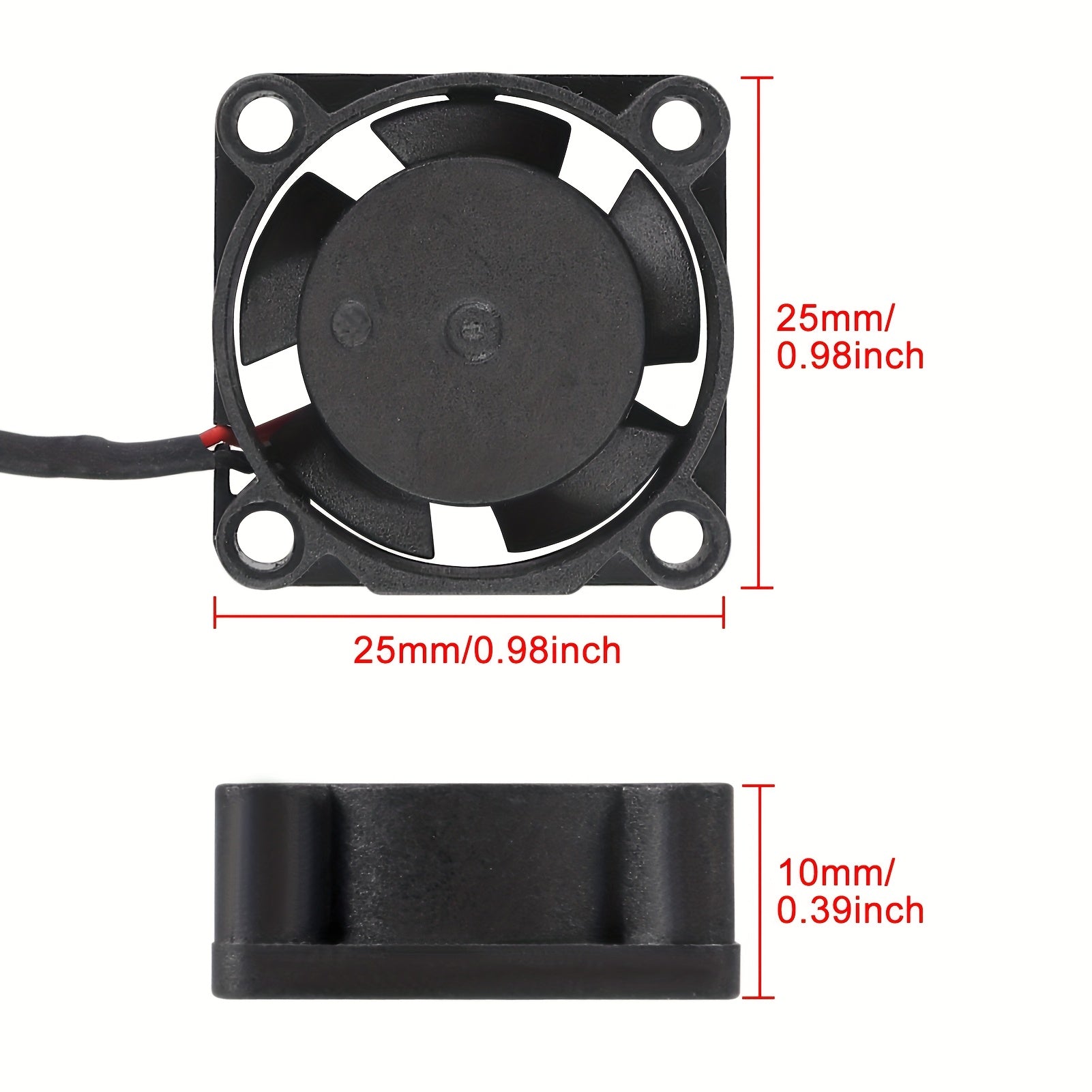 3pcs 25mm USB 5V DC Cooling Fan for 3D Printers Computers