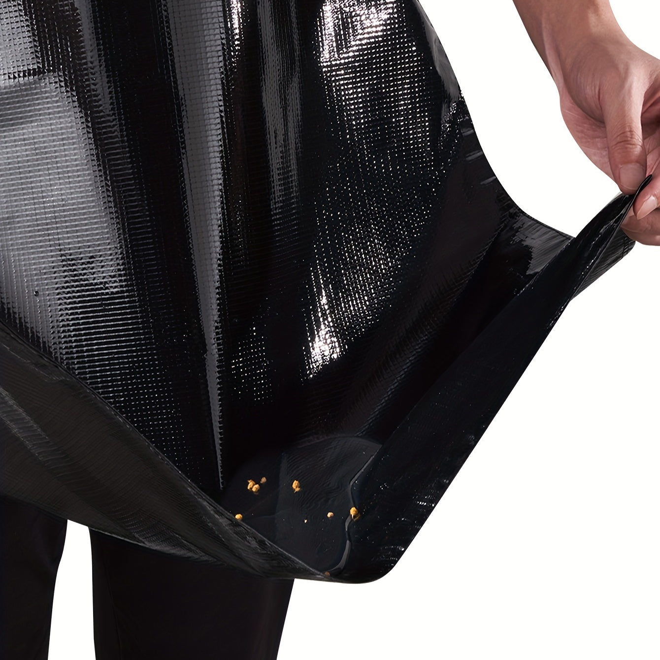 Durable PVC Apron with Adjustable Straps and Pockets for Cooking Gardening