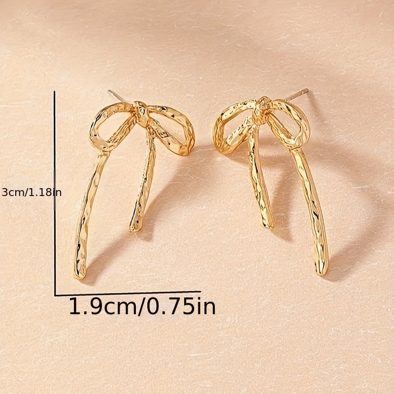 Ayollar uchun minimalistik geometrik kamonli sirg‘alar, kumush, zamonaviy zargarlik buyumlari