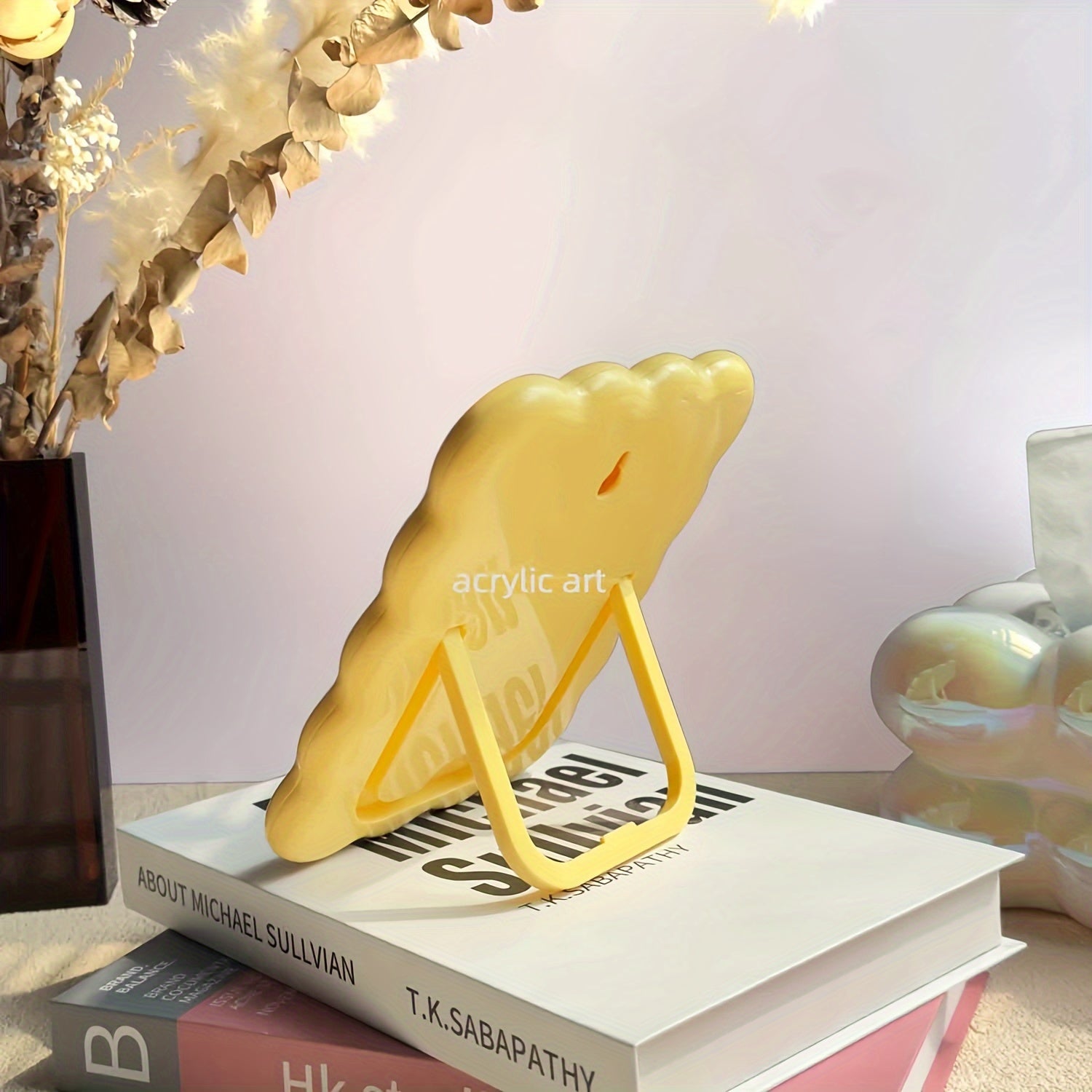 Очаровательная молочно-желтая фоторамка для стола или стены, идеальная для небольших картин и креативного домашнего декора