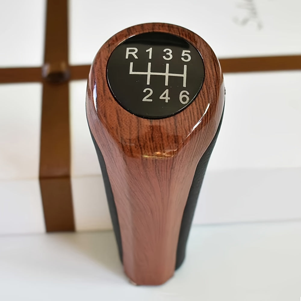 Universal Wooden Gear Shift Knob ABS Resin for 5/6 Speed Cars