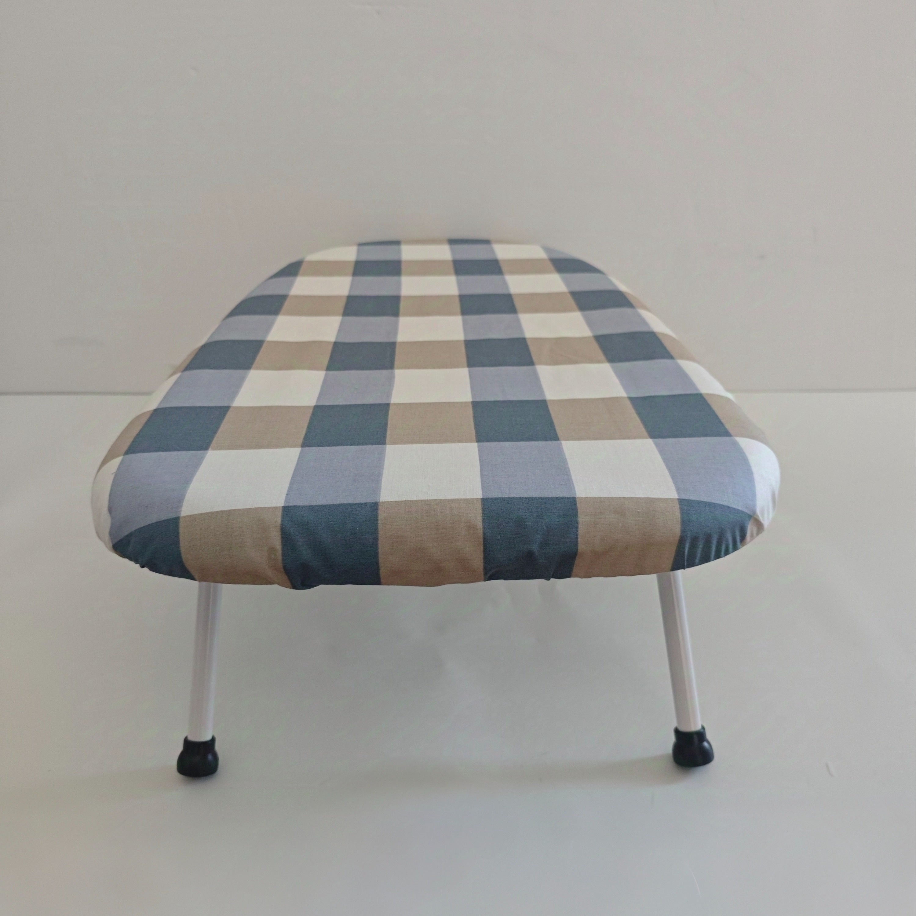 Plastic Plaid Ironing Board with Table Function, Foldable Clothes Stand