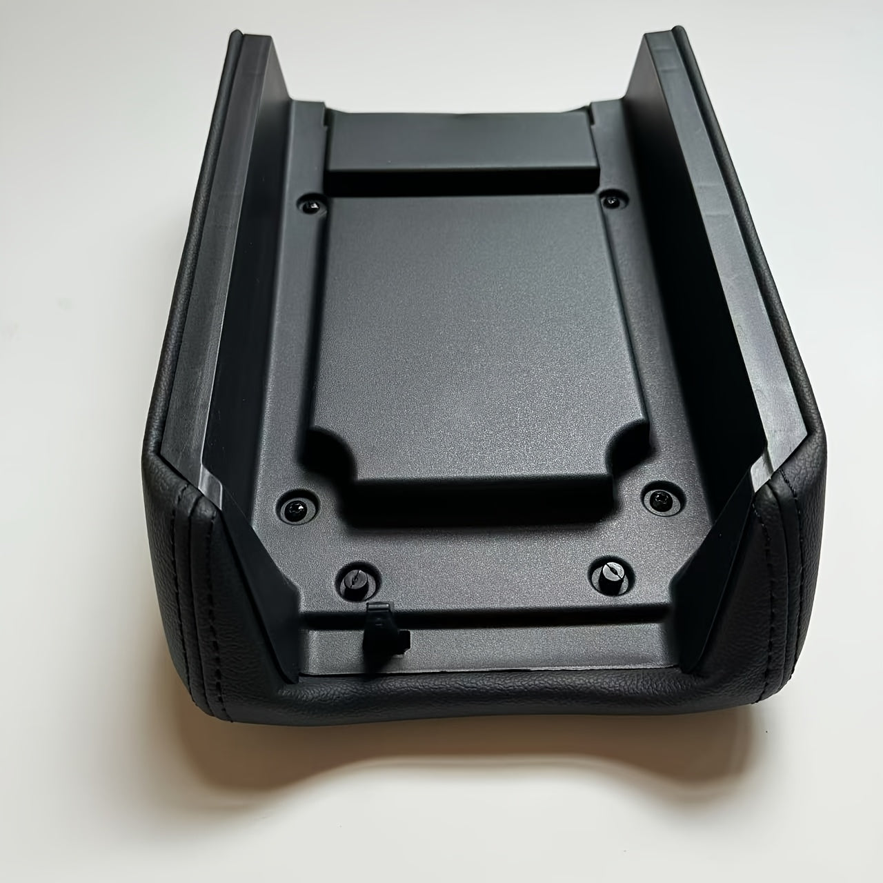 Avtomobil konsoli armrest qopqog'i qopqog'i qora va kulrang ABS bardoshli 2007-2017 uchun mos