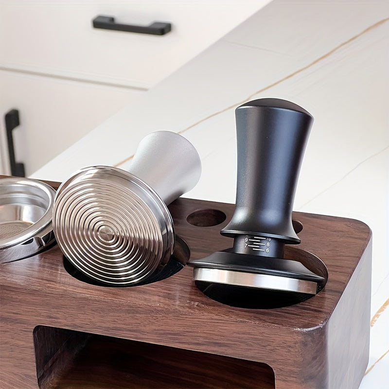 Трамбовка для эспрессо-машины из алюминиевого сплава и нержавеющей стали с регулируемым ремешком и шкалой