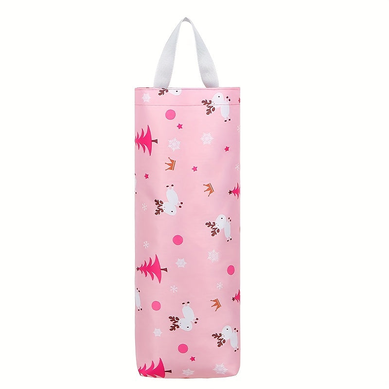 1 dona Plastik Sumka Ushlagich, Devorga O'rnatish, Plastik Sumkalar uchun Tashkiliy, Xarid Sumkalari uchun Usul, Uyda, Oshxonada yoki Sayohat Qilayotganda Katta Dispenser, Oziq-ovqat Sumkalarini Saqlash uchun. Matodan Yasalgan.