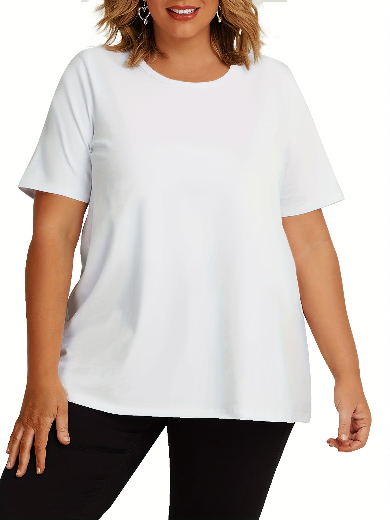 Women's Casual Sport T-Shirts 4 Pack Short Sleeve Breathable Solid Colors