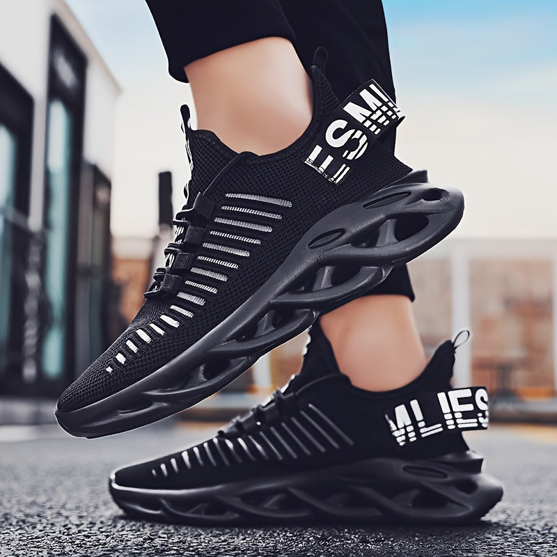 Men's Breathable Shock Absorption Non-Slip Casual Sneakers for Jogging and Walking